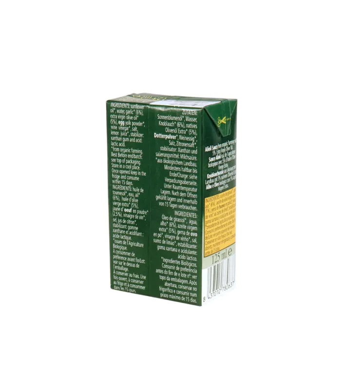 Alioli biologico Arteoliva 3 x 125 ml | Hello Spain