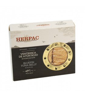 Ventresca de atún rojo en aceite de oliva Herpac 245 gr