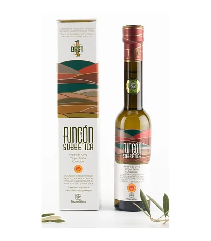 Rincon de la Subbetica organic extra virgin olive oil 500 ml with gift box - PDO Priego de Cordoba