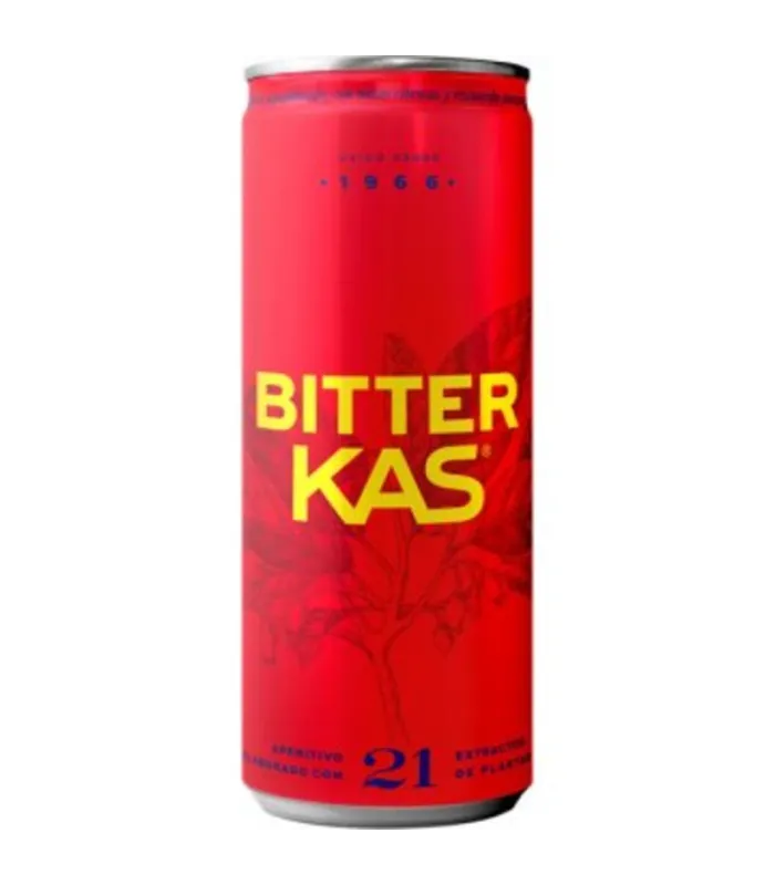 Bitter Kas 8 canettes 33 cl - Apéritif espagnol sans alcool