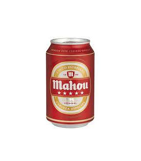 Bier Mahou 5 Sternen Cerveza Mahou 5 estrellas - 6 Dosen 33 cl