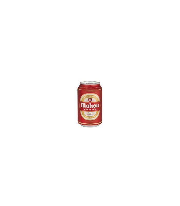 Bier Mahou 5 Sternen Cerveza Mahou 5 estrellas - 6 Dosen 33 cl