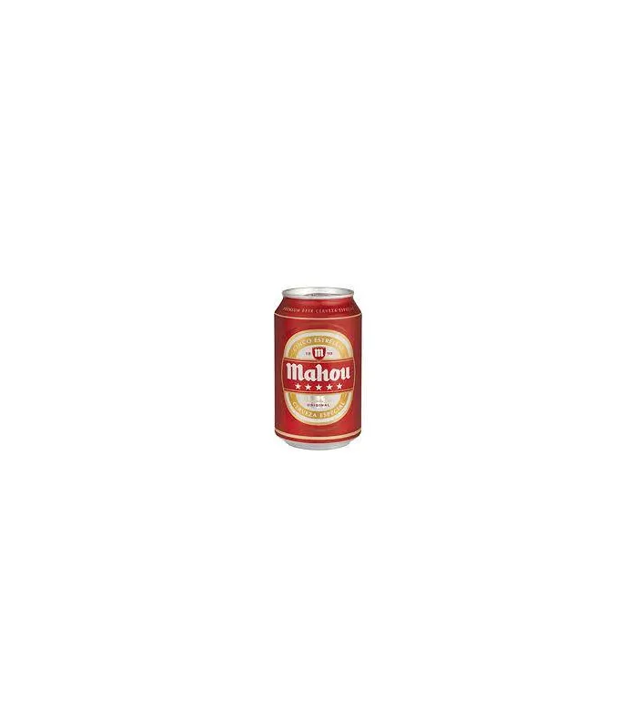 Bier Mahou 5 Sternen Cerveza Mahou 5 estrellas - 6 Dosen 33 cl