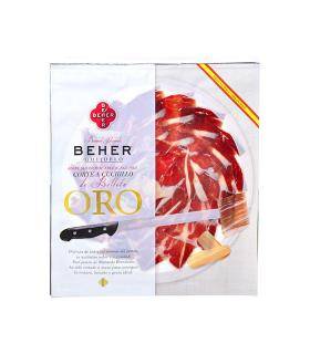 Jamón Ibérico Bellota Pata Negra Eichel Beher Messer schneiden