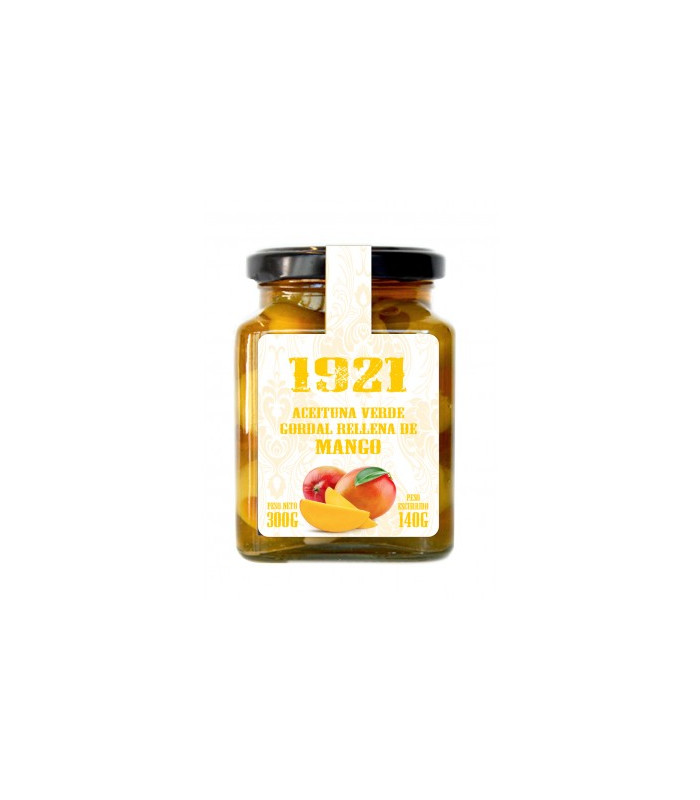 Aceituna gordal rellena de Mango