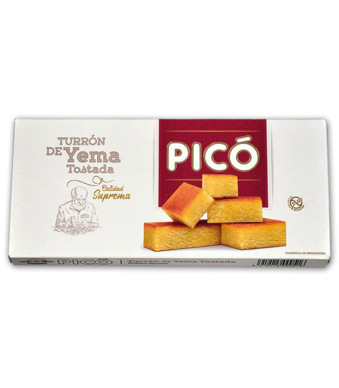 Turrón de yema tostada Picó | torrone morbido