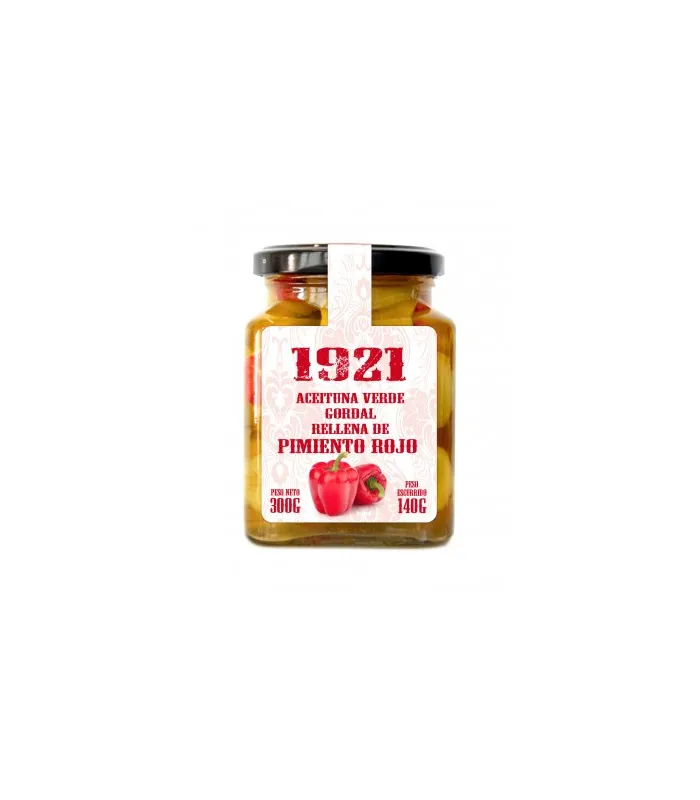 Olive Gordal ripiene di peperone rosso Gerialsa