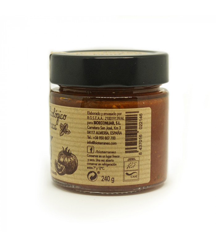 Organic fried tomato sauce with Basil Bioterraneo 125 ml