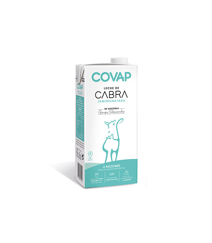 Lait de chèvre faible en gras Covap 1L